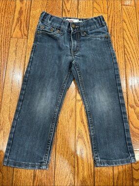 Levi's Kids Faded Dark Blue Straight Jeans